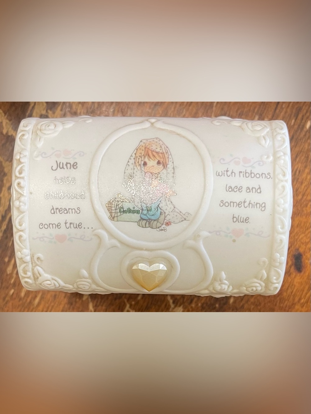 Precious Moments June Birthstone Keepsake Hope Chest